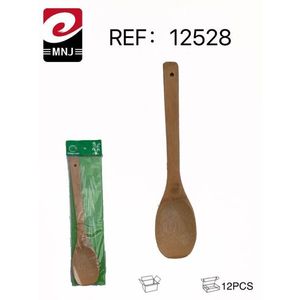 MNJ Cucchiaio in legno 12 pezzi Utensile da cucina Spatola per cucinare - Product Image 3