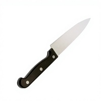 Couteau de chef en acier inoxydable argenté de 8 pouces, manche en bakélite, design minimaliste, en stock pour les restaurants, marque IMS, modèle 020107