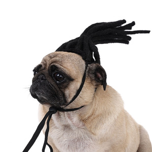 Couvre-chef pour animaux de compagnie Cheveux Vêtements Jouet Drôle Chien Coiffe Chien Perruque Costume <span class=keywords><strong>Chat</strong></span> Cosplay Perruques Accessoires Drôle Chiens Chats Cross-Dressing Cheveux - Product Image 2