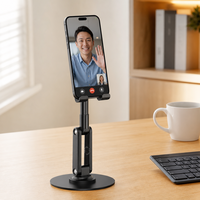 Support de téléphone portable pliable et réglable en métal rotatif à 360° pour bureau – Vente en gros à prix réduit