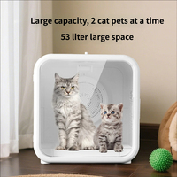Séchoir à poils pour chat automatique Petop, température constante intelligente, ABS, ultra silencieux, grande capacité, boîte de séchage pour animaux de compagnie, toilettage