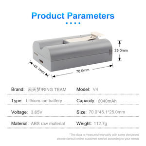 V4 交換用 6040mAh RV4 バッテリーパック（Ring Doorbell 3、Ring Video Doorbell 2、Spotlight Camera、Stick up Cam用） - Product Image 6