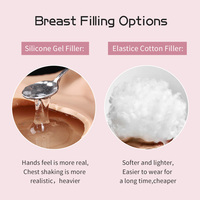 Formes de seins réalistes en Silicone, seins F Cup mise à niveau en Silicone sans huile/décoloration, plaque de poitrine pour fille, travesti