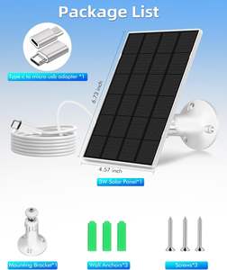 Pannello Solare AISmartlink 5V per Telecamera Esterna, Caricatore Solare Compatto 5V con USB Tipo C o Micro USB - Product Image 2