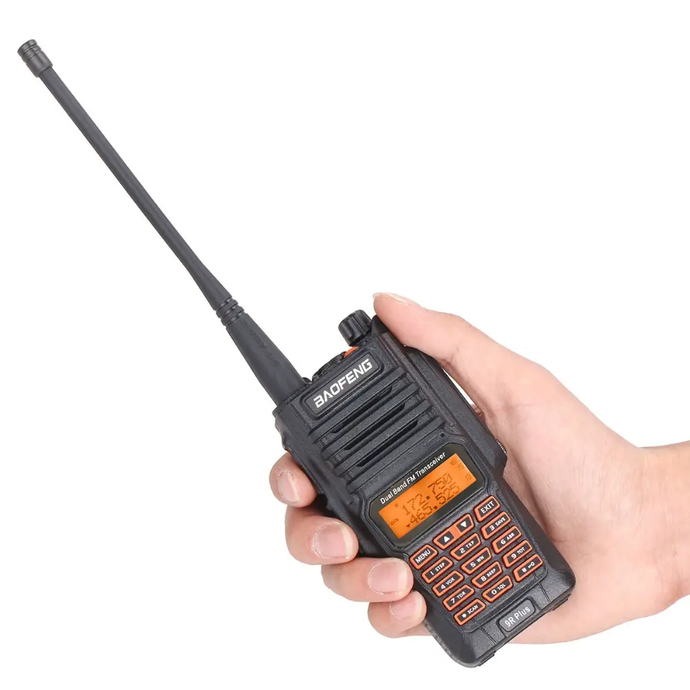 Baofeng-<span class=keywords><strong>walkie</strong></span>-<span class=keywords><strong>talkie</strong></span> UV-9R Plus, resistente al agua, 8W, alta potencia, VHF, UHF, baofeng, uv 9r plus, banda dual, portátil