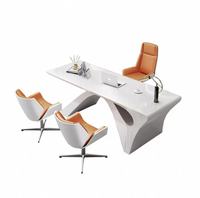 Chef de bureau de luxe moderne Mobilier de bureau en bois convertible conçu en Chine pour hôtel, école, hôpital et appartement