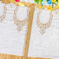 Nouveau évider-out Laser brodé coton broderie vêtements Textile tissu maison tissu fabrique en gros tissu