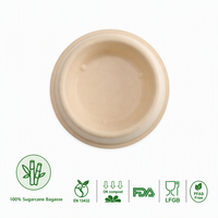 Bol d'alimentation durable en bagasse jetable pour animaux de compagnie, pour la maison, le chenil et les soins des animaux