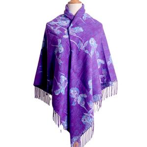 Écharpe châle en polyester imprimé chaud hiver durable à la mode double usage cachemire - Product Image 4