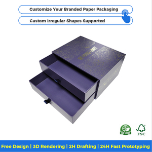 Caja de Embalaje Premium OEM con Inserto de Espuma, Acabado Mate, Lámina Dorada, Embalaje Impreso Personalizado para Juego de Velas - Product Image 2