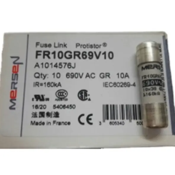 חדש fr10gr69v10 fr10gr69v12.5 fuse מקורי 10x38mm גרם 690v