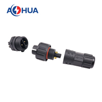 AOHUA M16 2PIN Connecteur Circulaire en Nylon Carry 10A Power Male Female Waterproof Plug for Junction BOX