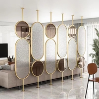 Cloisons de séparation de pièces de décoration intérieure réutilisable pour hôtel restaurant écran de confidentialité cloisons de bureau extérieures panneaux métalliques décoratifs
