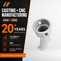Corps de vanne en aluminium moulé, moulage d'aluminium sur mesure, composant de contrôle de fluide usiné CNC, OEM
