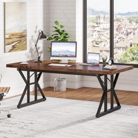 Bureau de direction Tribesigns de 70,8 pouces, grand bureau d'ordinateur de bureau, poste de travail, style moderne simple, bureau pour ordinateur portable, mobilier de bureau