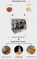Nouvelle machine à peler les noix trempées, machine à peler les amandes, machine à peler les noisettes de type humide