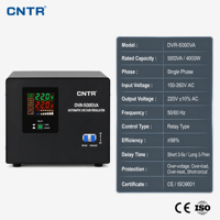 Régulateur de tension automatique monophasé de type relais CNTR DVR-5000VA 4000W avec bypass et détection de traversée du zéro (AVR) pour climatiseur