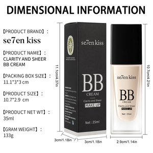 <span class=keywords><strong>Crème</strong></span> <span class=keywords><strong>BB</strong></span> à Marque Privée, Fond de Teint Couvrant, Fini Mat, Imperméable, Résistant à la Transpiration, Longue Durée, Léger, pour un Usage Quotidien - Product Image 6