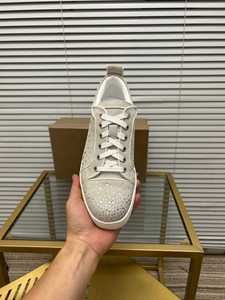 Famous Brand Men's Women's Luxury Designer Sports Walking Shoes Red Soles Cleat 2026 Suede Cushioning Anti-Odor <b>Sock</b> Closure All - Product Image 3