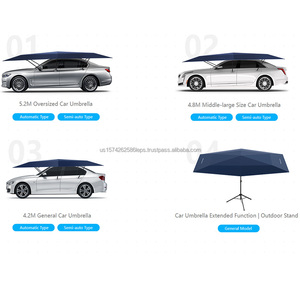 Parasol de coche personalizado de 4,5 m con entrega rápida, aislamiento térmico automático para exteriores, sombrilla plegable portátil para coche con cubierta de granizo - Product Image 2