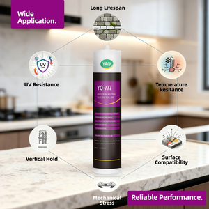 Tùy chỉnh 300ml rõ ràng grey Silicone sealant Keo <span class=keywords><strong>UV</strong></span> nhựa dính cho xây dựng giao thông vận tải Sticker ứng dụng - Product Image 5