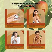 Beurre de Mangue Brut de Marque Privée 100% Pur Naturel Non Raffiné Idéal pour la Peau, la Croissance des Cheveux, les Beurres Corporels, les Lotions et les Crèmes