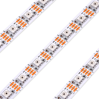 Lampu Strip LED Digital RGB GS8208 12V DC, 60 LED, Lebar 10mm, Dapat Diatur Secara Individual