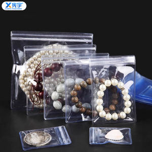 Bolsa de PVC Transparente de Lujo para Regalos Pequeños, Bolsa para Joyería con Cierre, Gruesa y Antioxidante, para Guardar Aretes, Collares, Pulseras, Gemas y Piedras - Product Image 6