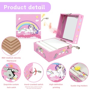 Boîte à <span class=keywords><strong>musique</strong></span> personnalisée Yiyu, design sur mesure, impression personnalisée, vente en gros pour les boutiques de souvenirs, marché américain et britannique, prix d'usine - Product Image 4
