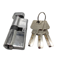 Cilindro de Cerradura Europeo de 60-120 mm, Cilindro de Cerradura de Aleación de Zinc para Baño, Alta Seguridad