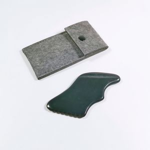 HY Bonne Qualité Bois Thérapie <span class=keywords><strong>Shua</strong></span> Rose Quartz <span class=keywords><strong>Gua</strong></span> Sha Ensemble Véritable Jade Bian Pierre GuaSha - Product Image 3