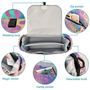 Sac à langer portable personnalisé à imprimé léopard, sac à langer pour maman, sac à langer pour bébé, organisateur de poussette pour femmes - Product Image 2