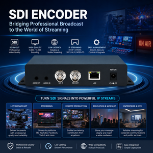Encoder Video SDI ORIVISION H.265 HD 1080P60 per Streaming <span class=keywords><strong>Live</strong></span> con SRT RTMP RTSP per Trasmissioni IPTV - Product Image 3