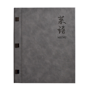 Portamenú de <span class=keywords><strong>Restaurante</strong></span> de Piel Sintética PU, Tamaño 8.5x11 Pulgadas A4, Carpeta de Menú de Polipiel - Product Image 5