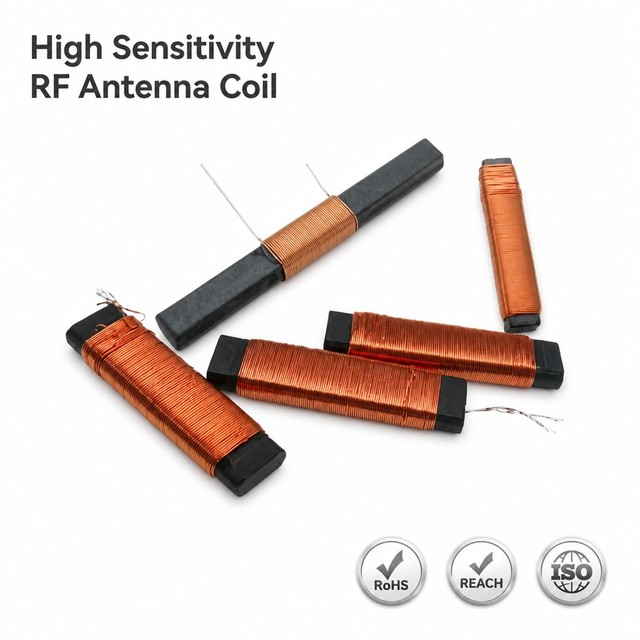 Custom High Quality Ferrite Antenna RF Copper Wire Coil Ferrite Rod Core Inductor Coil for Radio Communication Wholesale Factory