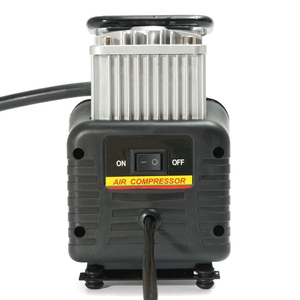 Compresseur d'air pour voiture robuste 12V à double cylindre avec manomètre pour voiture et moto - Product Image 2