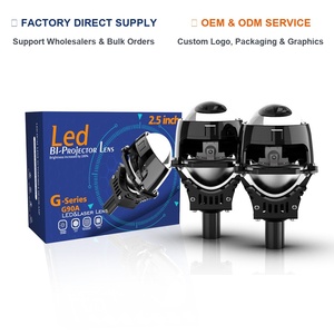 Proiettore Faro per Auto Super Luminoso da 110w 11000lm con Lente <span class=keywords><strong>Bi</strong></span>-LED e Doppio Laser, Abbaglianti e Anabbaglianti da 2.5 Pollici, 6000k - Product Image 1