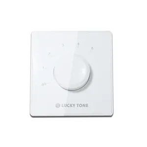 Square type 86 x 86mm 100V line 10W in wall mount Volume Control in good price white and coffee color