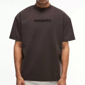 T-Shirt squadrata T-Shirt 300gsm in maglia semplice fornitore di t-Shirt rosso <span class=keywords><strong>bordeaux</strong></span> di qualità Plus Size - Product Image 6