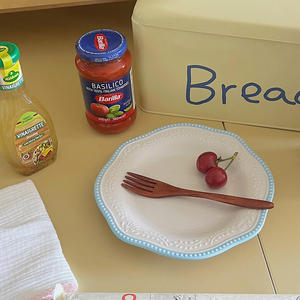 En stock, assiettes à dessert en <span class=keywords><strong>porcelaine</strong></span> de style français rétro, écologiques, compatibles lave-vaisselle, 50 pièces MOQ, mariage, fête, restaurant - Product Image 4