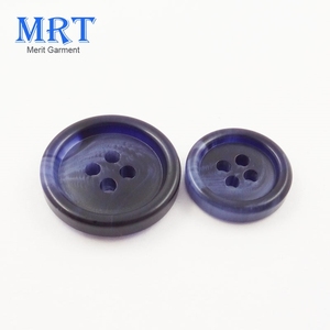 Nhà Máy Bán Buôn Có Thể Giặt Ưa Thích Cổ Màu Đen Hải Quân Màu Grey Phù Hợp Với Áo Khoác Áo Khoác Tái Chế Nhựa Nhựa Nút Sừng Cho Quần Áo - Product Image 3