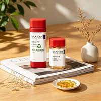 Bouteille en verre carrée de 60 ml, 90 ml, 120 ml pour soins capillaires, compléments alimentaires, capsules, boîte personnalisée avec logo coloré disponible, stockage de vitamines