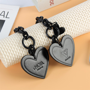 Love <strong>Heart</strong> Shape Personalized Leather Phone Keychain Custom Logo Leather <strong>Key</strong> <strong>Chain</strong> Leather Custom Logo - Product Image 2