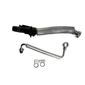 Kit de línea de alimentación y retorno de aceite para turbo Haofa 55587854 para reemplazo y reparación de tuberías plateadas - Product Image 1