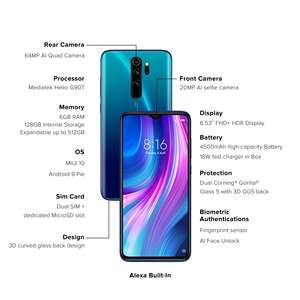 Teléfono Inteligente XIAO MI <span class=keywords><strong>Redmi</strong></span> <span class=keywords><strong>Note</strong></span> <span class=keywords><strong>8</strong></span> Pro al por Mayor, Original, Android, Versión <span class=keywords><strong>Global</strong></span> - Product Image 4