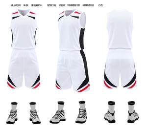 Netstof Ademende Basketbal Uniform Sets Met Zakken Nieuw Ontworpen Sneldrogende Amerikaanse Basketbal Truien Voor Volwassenen Kinderen - Product Image 1