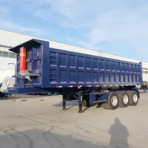 Mới 3 trục 80/100 tonstipping Trailer tay thứ hai xe tải Trailer kết thúc thực xe tải Trailer