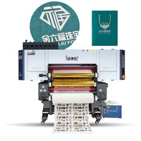 Impresora UV DTF Locor de 60 cm A2, rollo a rollo, con lámina de transferencia en frío de oro y plata, plotter de impresión y laminación todo en uno