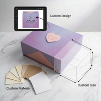 Boîte cadeau magnétique rectangulaire en papier vide pour parfum, soins de la peau, cosmétiques, cadeau de luxe unique pour la Saint-Valentin, anniversaire, mariage, CN