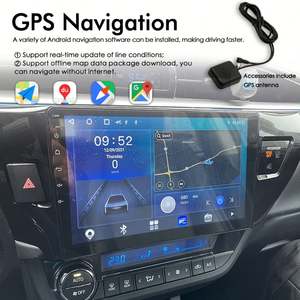 Autoradio Android 13 8+128 Go avec commande vocale IA, navigation, CarPlay sans fil pour Toyota Corolla 2013-2016, lecteur multimédia vidéo - Product Image 2